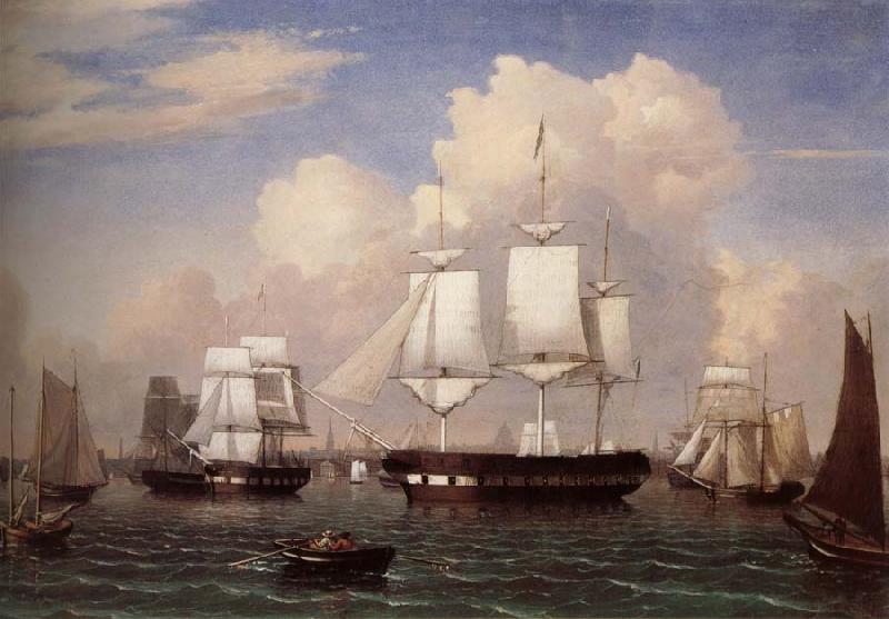 unknow artist Warship oil painting image